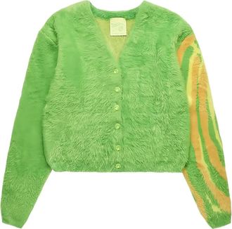 Sky High Farm Cardigan in shearling - Verde