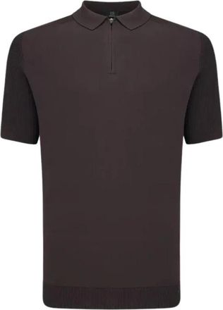 Genti Polo Half Zip - Heren - Polos - Rood - L - Tops