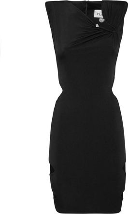 Philipp Plein Mini Jurk - Dames - Feestkleedjes - Zwart - 2XL - Polyester - Kleedjes