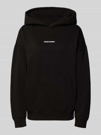 Pegador Oversized Hoodie mit Label-Stitching Modell CLARITA in Black, Gr&ouml;&szlig;e XL