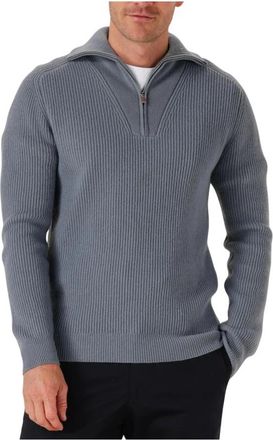 Profuomo Pullover Half Zip - Heren - Coltruien - Blauw - S - Truien & Vesten