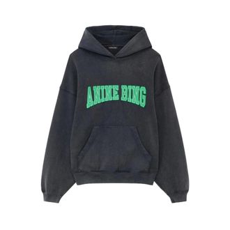 Anine Bing Hoodies & sweatvesten, Dames, Zwart, S, Sweatshirt