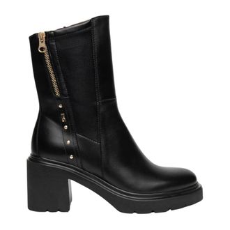 Nero Giardini Botines de Piel y Tejido T&eacute;cnico - Shoes - Mujer - Negro - 37 EU