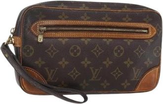 Louis Vuitton Pre-owned Clutches, female, Brown, Size: ONE SIZE Pre-owned Vintage Clutch