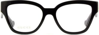 Gucci GG1424O012 Cat-Eye Eyeglasses - Black