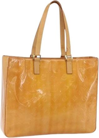 Louis Vuitton Pre-owned Vintage Lakleren Tote Bag - Dames - Vintage Shopper - Bruin - ONE Size - Leer - Vintage
