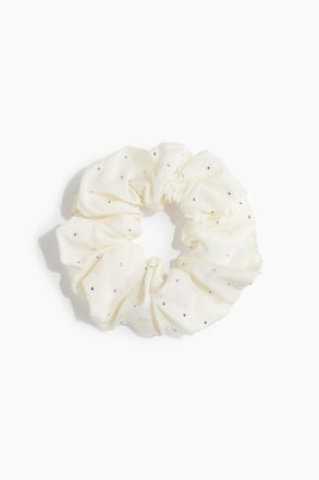 H&M Scrunchie mit Strassverzierung - White