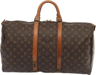 Louis Vuitton Pre-owned Weekend Bags, female, Brown, Size: ONE SIZE Pre-owned Keepall Travel Bag