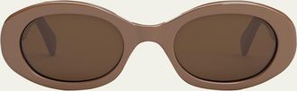 Celine Triomphe Acetate Oval Sunglasses