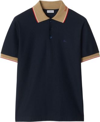 Burberry Navy Blue Logo Polo