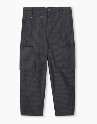 Givenchy Mens Cargo Couture Seam Pant Navy - Size: 32/32