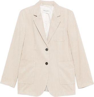Marc O'Polo Ribfluwen blazer - Beige
