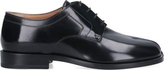 Maison Margiela Black Tabi Squared Toe Leather Shoes