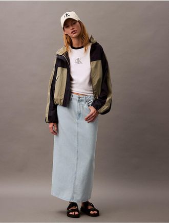 Calvin Klein Jeans Calvin Klein Womens Denim Maxi Skirt - Blue - 24