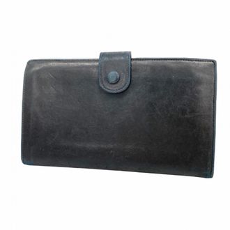 Chanel Black Leather Wallet (Bi-Fold) (Pre-Owned)