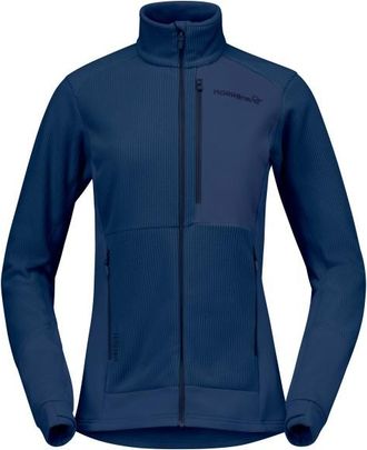 Norr&oslash;na Lofoten Warm2 Jacket Fleecejacke f&uuml;r Damen | blau