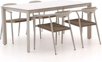 Manifesto Furniture Manifesto Cavone/Sestino 160cm dining tuinset 5-delig stapelbaar