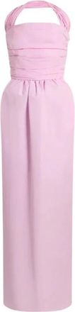 Patou Halterneck Lange Jurk - Dames - Avondkleed - Roze - S - Kleedjes
