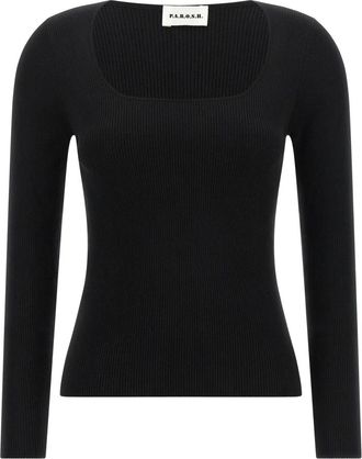 P.A.R.O.S.H. Jersey largo - Knitwear - Mujer - Negro - S