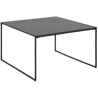 Furniture To Go TAVOLINO MARMO Oxford nero 80x80 METALLO