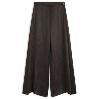 BOSS Relaxed-fit trousers in lustrous twill