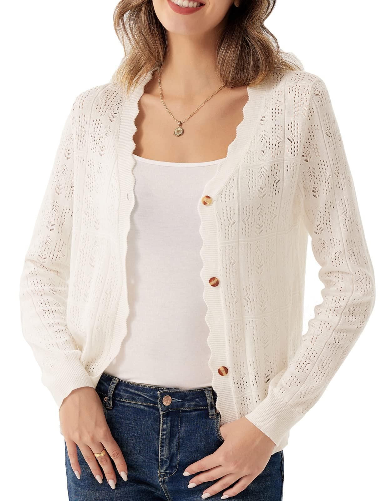 Cardigan Donna Grace Karin - Lungo, Maglia, Maniche Lunghe, 75% Viscosa, Elegante E Casual - Foto 6