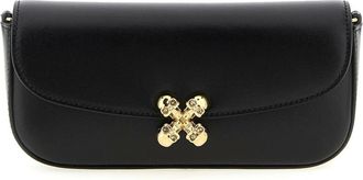 Alexander McQueen Skull Lock Clutch Tas - Dames - Tassen - Zwart - Maat: ONE Size Leer
