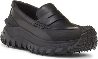 Moncler Trailgrip Loafer in Black at Nordstrom, Size 7Us