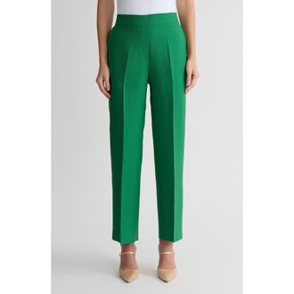 Kasper The Audrey Pull-On Straight Leg Pants in Lush Green at Nordstrom, Size X-Large