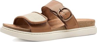 Clarks Arwell Step Womens Sandals Tan Leather : 7.5 B - Medium