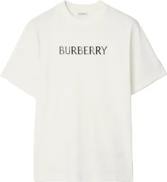 Burberry Logo Print Cotton T-Shirt