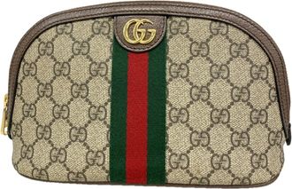 Gucci Brown Pvc Leather Pouch (Pre-Owned)