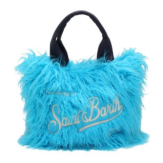 MC2 Saint Barth Vanity Soft Fur Frizz - Dames - Tassen - Blauw - Maat: ONE Size Taf