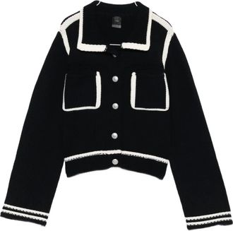 Pinko Cardigan in maglia a coste - Blu