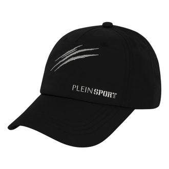Plein Sport Baseball Cap PS Chrome - Heren - Outdoor handschoenen - Zwart - ONE Size - Katoen - Fitness