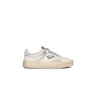 4B12 Sneakers, female, White, 5 UK, White Leather Trainers for Women