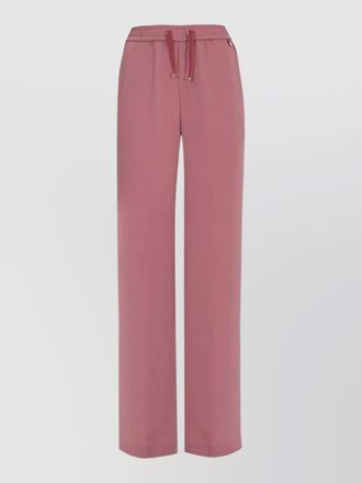 Herno wide leg trousers metal accents detail