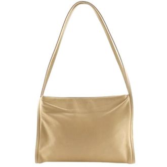 Loewe Pre-owned Shoulder Bag - Dames - Vintage Schoudertas - Beige - ONE Size - Leer - Vintage