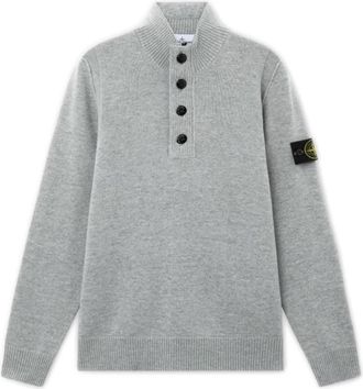 Stone Island Wollemotrui - Heren - Coltruien - Grijs - S - Wol - Truien & Vesten