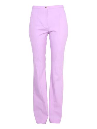 Patou flared trousers - women - Virgin Wool/Elastane - 38 - Purple