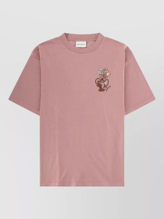 Dr&ocirc;le de Monsieur t shirt havana vase graphic crew neck