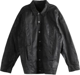 Rick Owens Jumbo Worker Jacket - Heren - Zomerjassen - Zwart - M - Katoen - Jassen