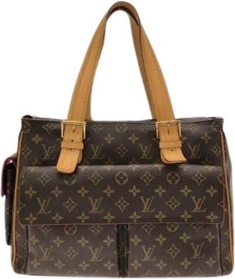 Louis Vuitton Pre-owned Monogram Shoulder Bag - Dames - Vintage Shopper - Bruin - ONE Size - Vintage