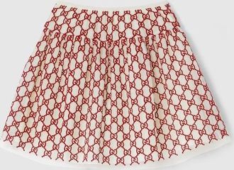 Gucci Kids - GG Nylon Skirt, Red, Ready-to-wear