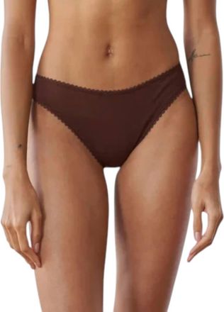 Araks Stella Cotton Thong Bottom In Clove