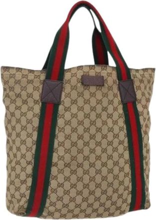Gucci Pre-owned Tote Bags, female, Beige, Size: ONE SIZE Pre-owned Vintage Tote Bag