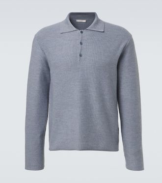 The Row Bertram cashmere polo sweater
