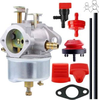 OEM Carburador Ajustable Compatible Con Generadores Sopladores De Nieve Oregon Tecumseh 632110, 632111, 632334, 632370, 632536, 640105, 632334a Y 632370a
