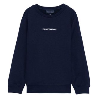 Emporio Armani Kids Sweatshirts, male, Blue, 16 Y, Logo Sweatshirt