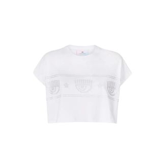 Chiara Ferragni T-Shirts, female, White, Size: M T-shirt